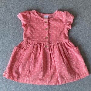 *FREE ADD-ON* Carter’s pink floral corduroy dress, 9 months